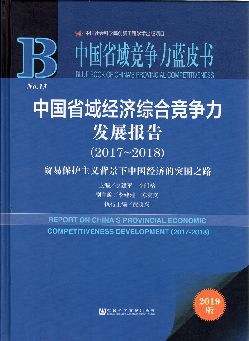 你鸡巴好大日进骚逼爽视频中国省域经济综合竞争力发展报告（2017-2018）